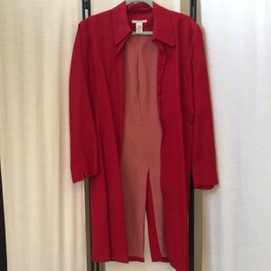 Coat by Jillian Jones women Size 8 Red